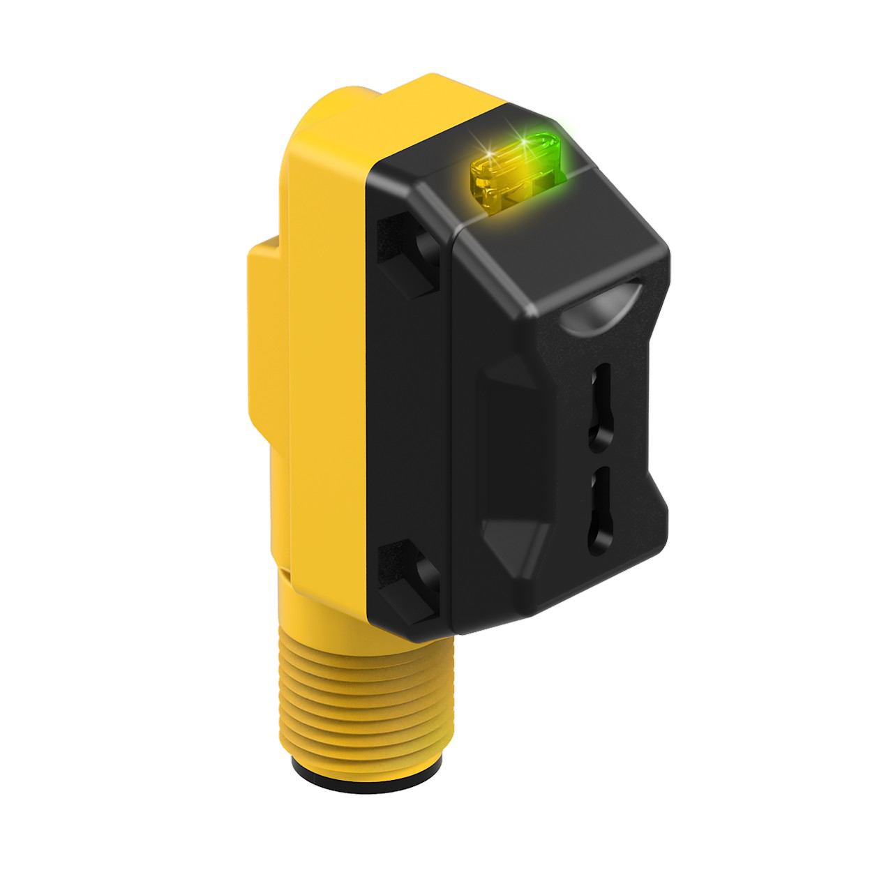 Banner Engineering Photoelectric Sensor; Plastic Fiber; Rectangular; Variable Range; 10-30VDC; NPN; LO/DO Configurable; M12 QD